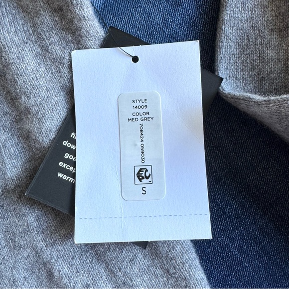 Bloomingdale's Cashmere Zip Hoodie Gray Sz S - Picture 7 of 11